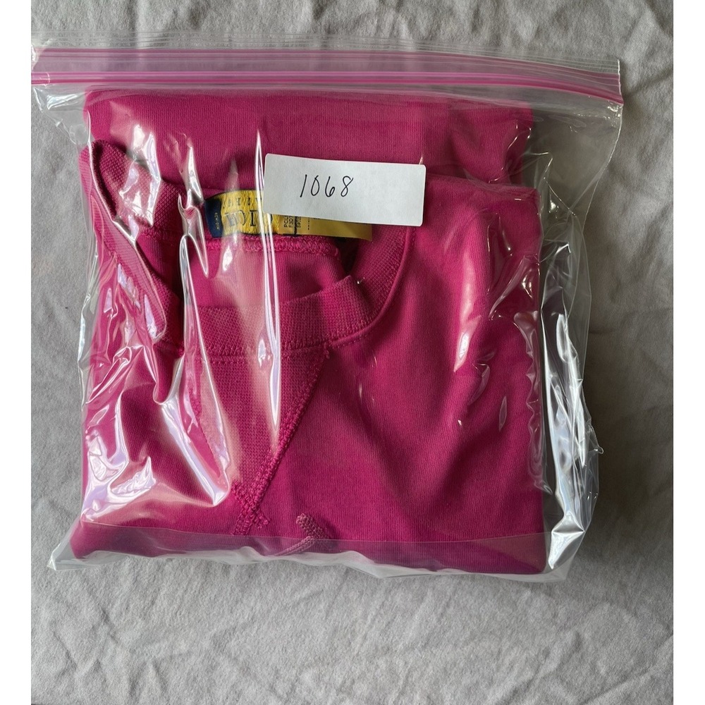 Polo Ralph Lauren Big Pony Crewneck Sweatshirt Small Petite Pink Preppy Money - Picture 11 of 11